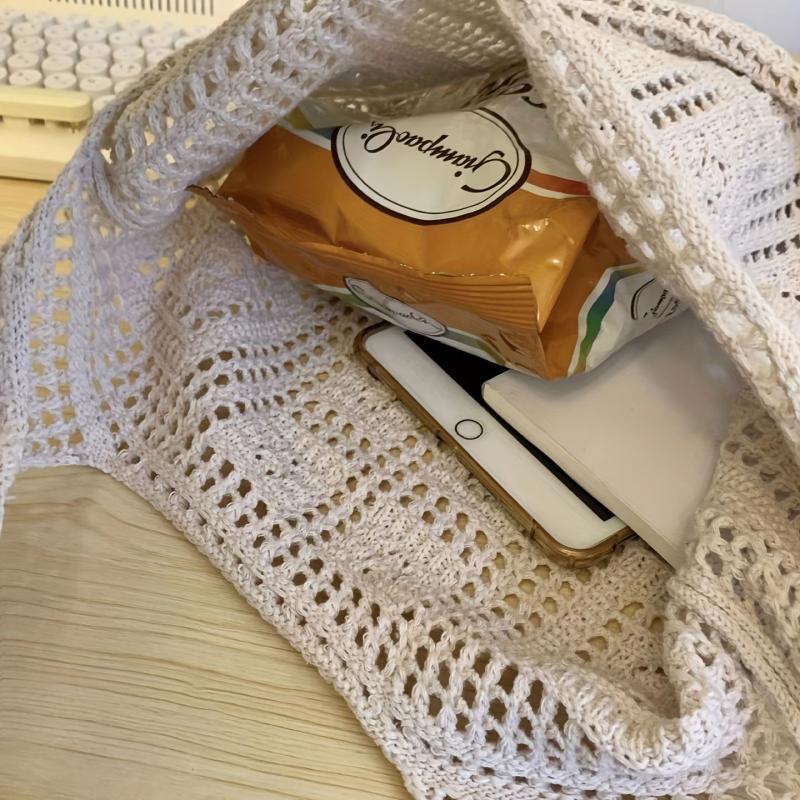 Hollow Out Crochet Bag Large Knitted Shopping Bag