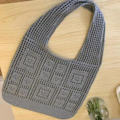 Hollow Out Crochet Bag Large Knitted Shopping Bag