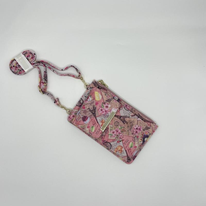 Floral Pattern Shoulder Bag Zipper Crossbody Bag