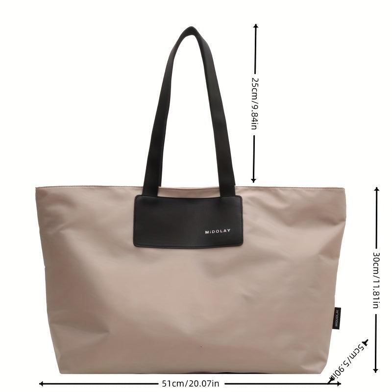 Canvas Tote Bag Travel Luggage Lightweight Shoulder Shopper Grocery