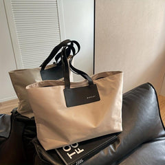 Canvas Tote Bag Travel Luggage Lightweight Shoulder Shopper Grocery