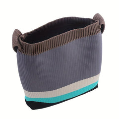 Rainbow Patchwork Shoulder Tote Bag For Women