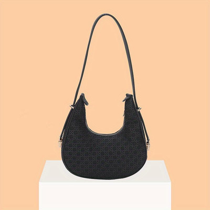 Geometric Embossed Hobo Bag Shoulder Purses For Women