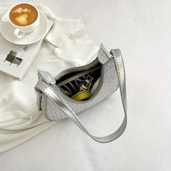 Geometric Embossed Hobo Bag Shoulder Purses For Women