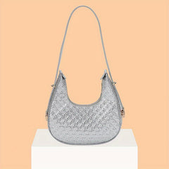 Geometric Embossed Hobo Bag Shoulder Purses For Women