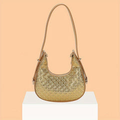 Geometric Embossed Hobo Bag Shoulder Purses For Women