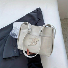 Y2K Square Underarm Bag Metal Decor Bag For Shopping