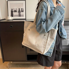 Vintage Large Capacity Tote Bag Retro Satchel Shoulder Purse & Handbag