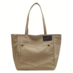 Vintage Large Capacity Tote Bag Retro Satchel Shoulder Purse & Handbag