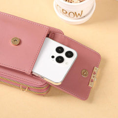 Minimalist Crossbody Bag Zipper Mobile Phone Coin Purse
