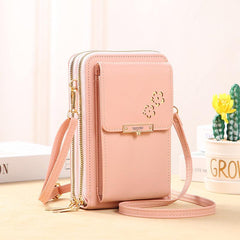 Minimalist Crossbody Bag Zipper Mobile Phone Coin Purse