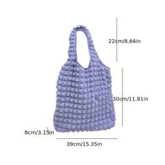 Cloud Bubbles Shoulder Bag Fabric Tote Bag For Women