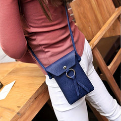 Mini Solid PU Leather Crossbody Bag Women's Shoulder Bag & Purse