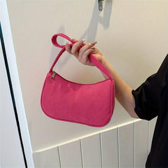 Canvas Underarm Bag Women's Shoulder Purse For Everyday