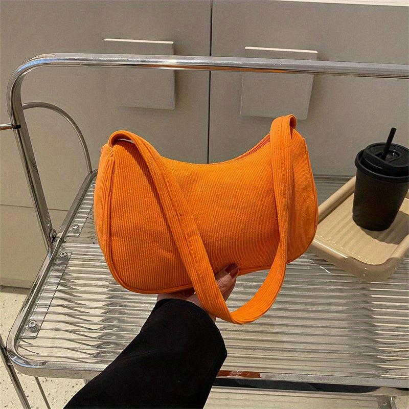 Canvas Underarm Bag Women's Shoulder Purse For Everyday