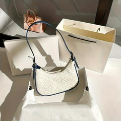 Ruched Hobo Bag Bubble Crescent Shoulder Bag