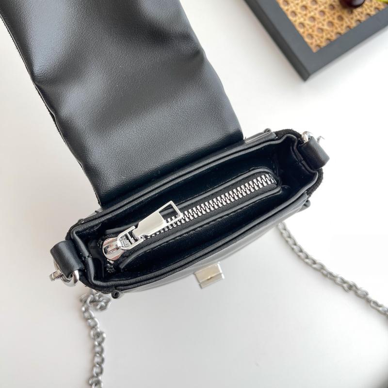 Mini Rhinestone Crossbody Bag Glitter Phone Purse Chain Strap