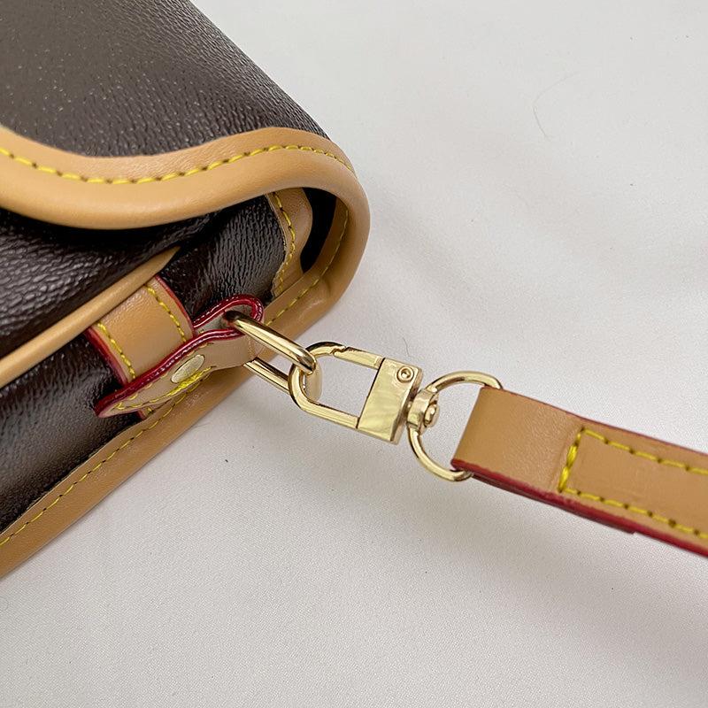 Vintage Crossbody Saddle Bag Retro PU Shoulder Bag Women's Casual Handbag