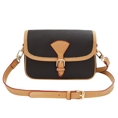 Vintage Crossbody Saddle Bag Retro PU Shoulder Bag Women's Casual Handbag