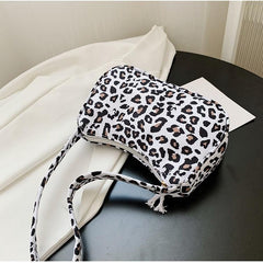 Leopard Print Shoulder Bag Women Underarm Bag