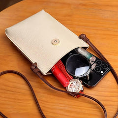 Mini Crossbody Bag For Women Faux Leather Mobile Phone Bag Shoulder Bag Purse