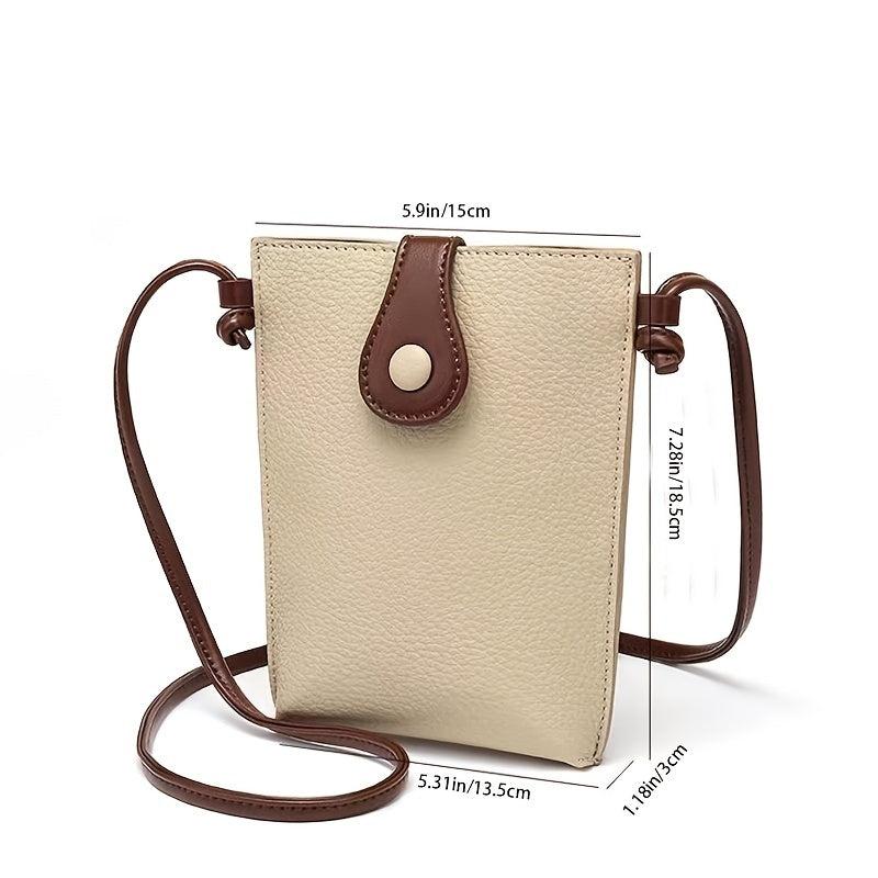 Mini Crossbody Bag For Women Faux Leather Mobile Phone Bag Shoulder Bag Purse