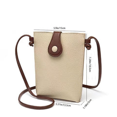 Mini Crossbody Bag For Women Faux Leather Mobile Phone Bag Shoulder Bag Purse