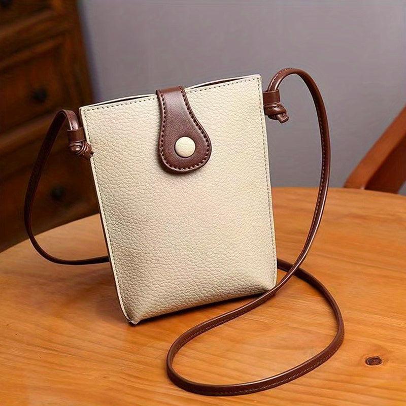 Mini Crossbody Bag For Women Faux Leather Mobile Phone Bag Shoulder Bag Purse