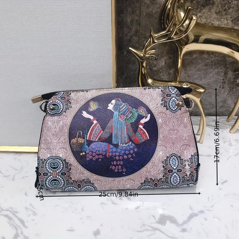 Vintage Ethnic Style Crossbody Bag Women's Shoulder Purse