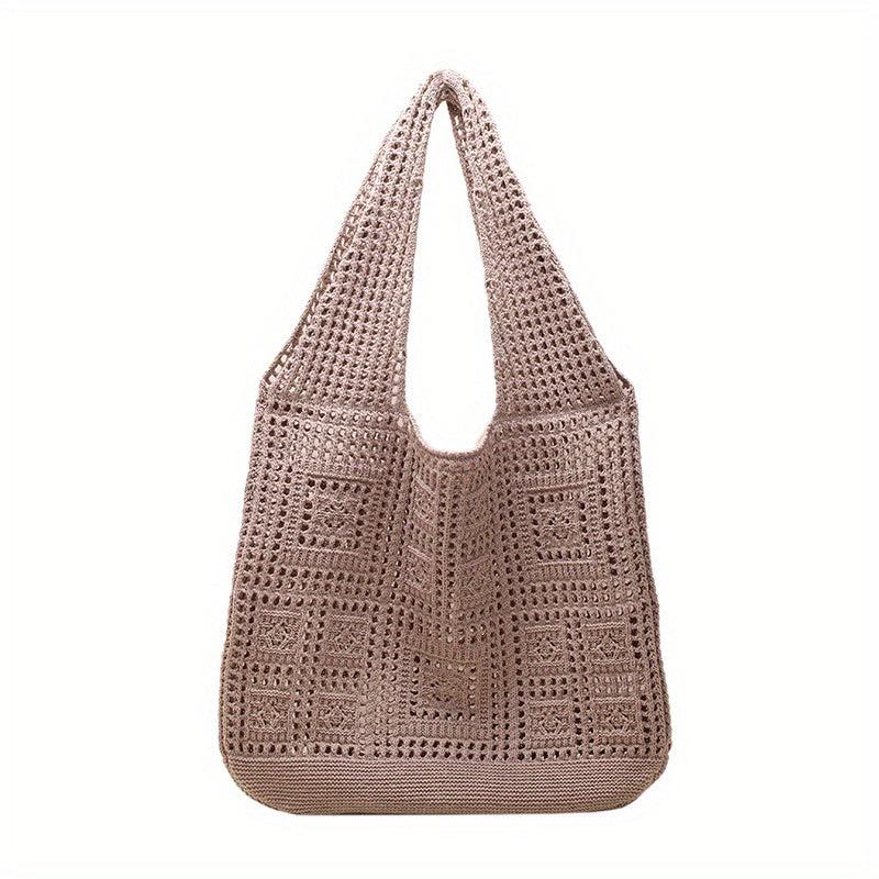 Large Knitted Hobo Bag Women's Shoulder Tote Handbag