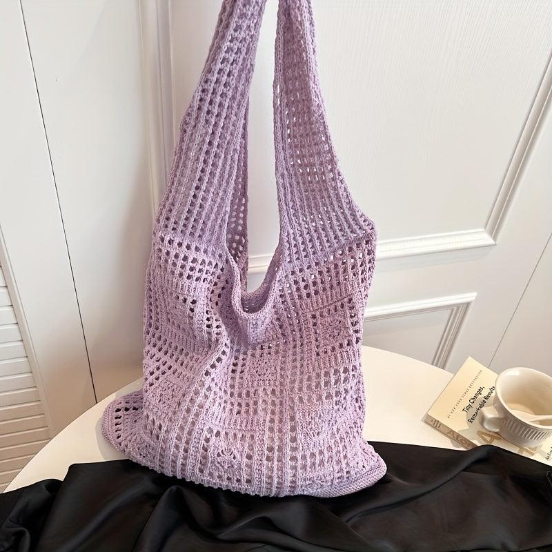 Large Knitted Hobo Bag Women's Shoulder Tote Handbag