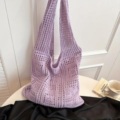 Large Knitted Hobo Bag Women's Shoulder Tote Handbag