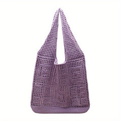 Large Knitted Hobo Bag Women's Shoulder Tote Handbag