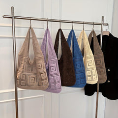 Large Knitted Hobo Bag Women's Shoulder Tote Handbag