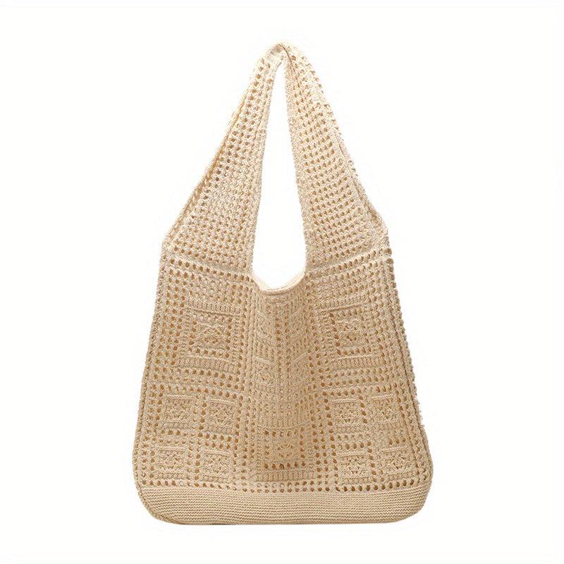 Large Knitted Hobo Bag Women's Shoulder Tote Handbag
