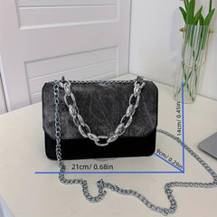 Vintage Square Shoulder Chain Bag Classic Handbag