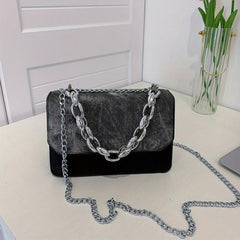 Vintage Square Shoulder Chain Bag Classic Handbag