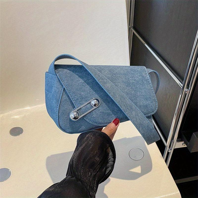 Niche Asymmetrical Shoulder Bag Solid Armpit Bag