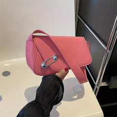 Niche Asymmetrical Shoulder Bag Solid Armpit Bag
