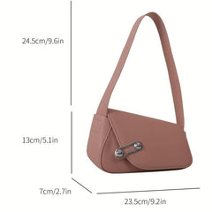 Niche Asymmetrical Shoulder Bag Solid Armpit Bag