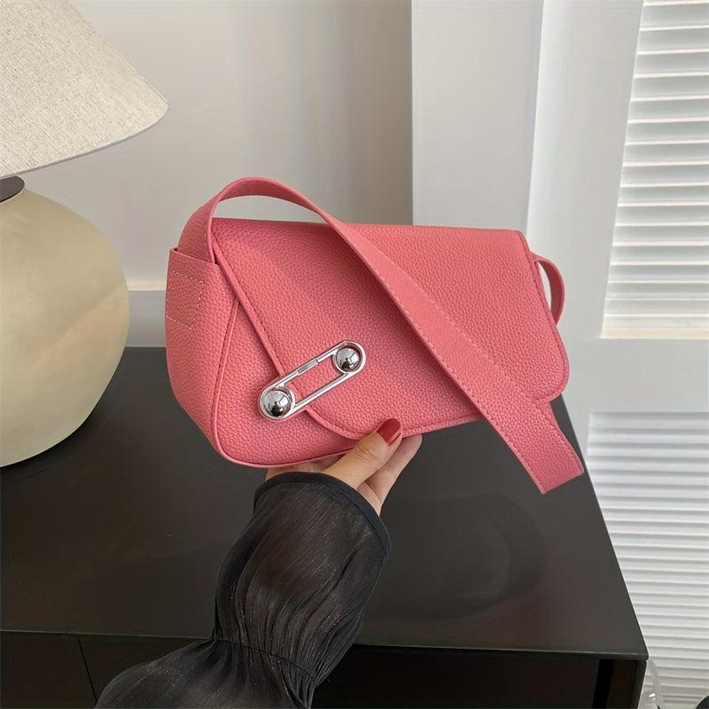 Niche Asymmetrical Shoulder Bag Solid Armpit Bag