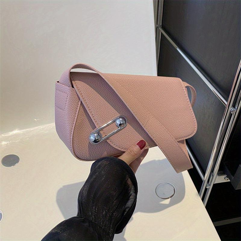 Niche Asymmetrical Shoulder Bag Solid Armpit Bag