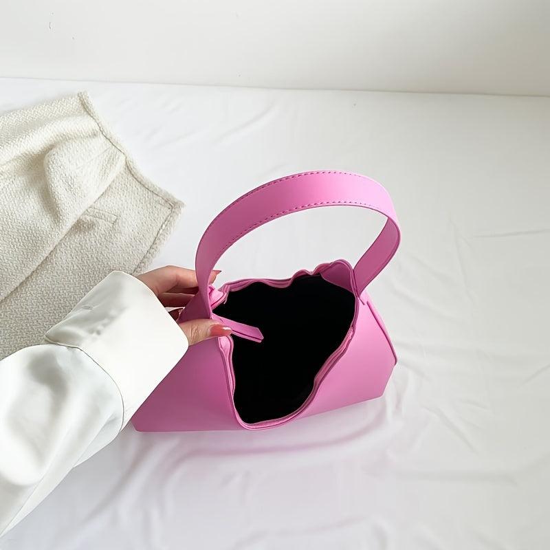 Minimalist Solid Underarm Bag All Match Baguette Bag