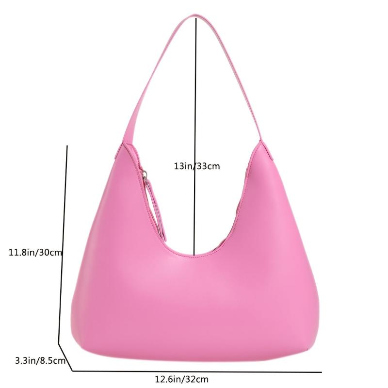 Minimalist Solid Underarm Bag All Match Baguette Bag