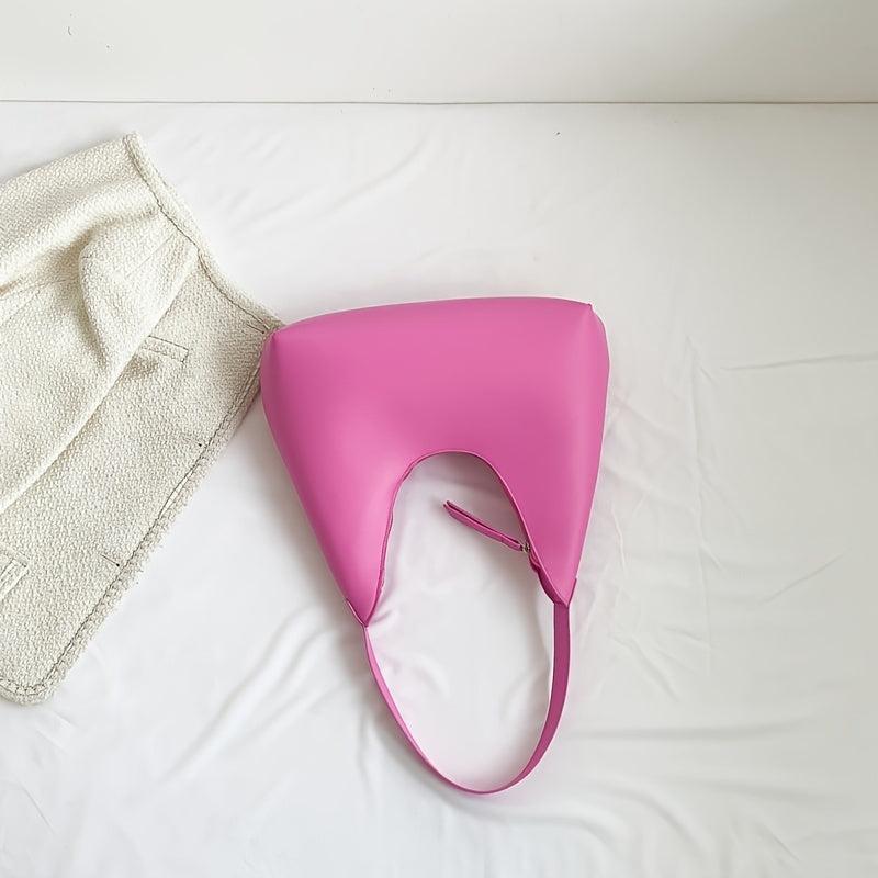 Minimalist Solid Underarm Bag All Match Baguette Bag