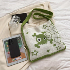 Monster Large Capacity Knitted Crochet Crossbody Tote Bag