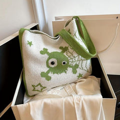 Monster Large Capacity Knitted Crochet Crossbody Tote Bag
