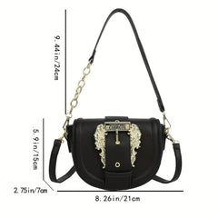 Flap Saddle Shoulder Bag Underarm Bag