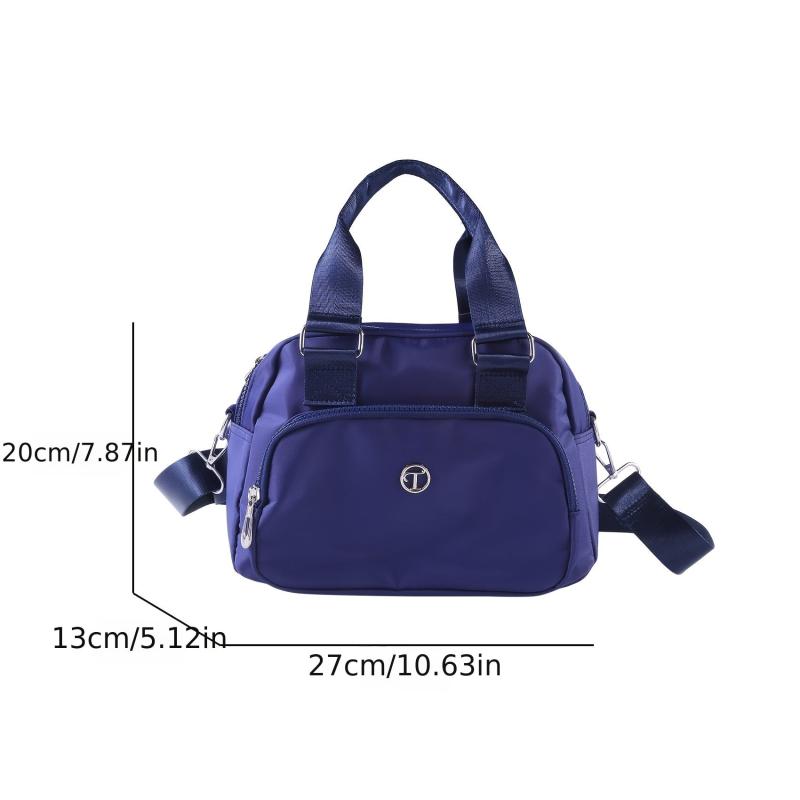 Casual Nylon Handbag Women's Crossbody Bag 10.63x7.87x5.12 Inch