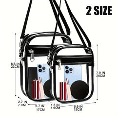 Clear PVC Crossbody Bag Waterproof Cell Phone Bag for Travel